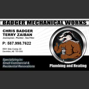 Business Card 01 - Badger Mechanical Works