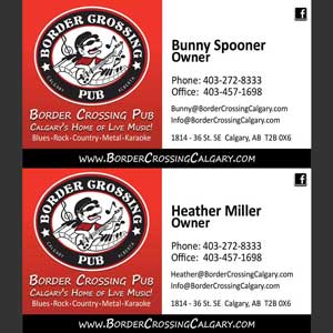 Business Card 02 - Border Crossing Pub